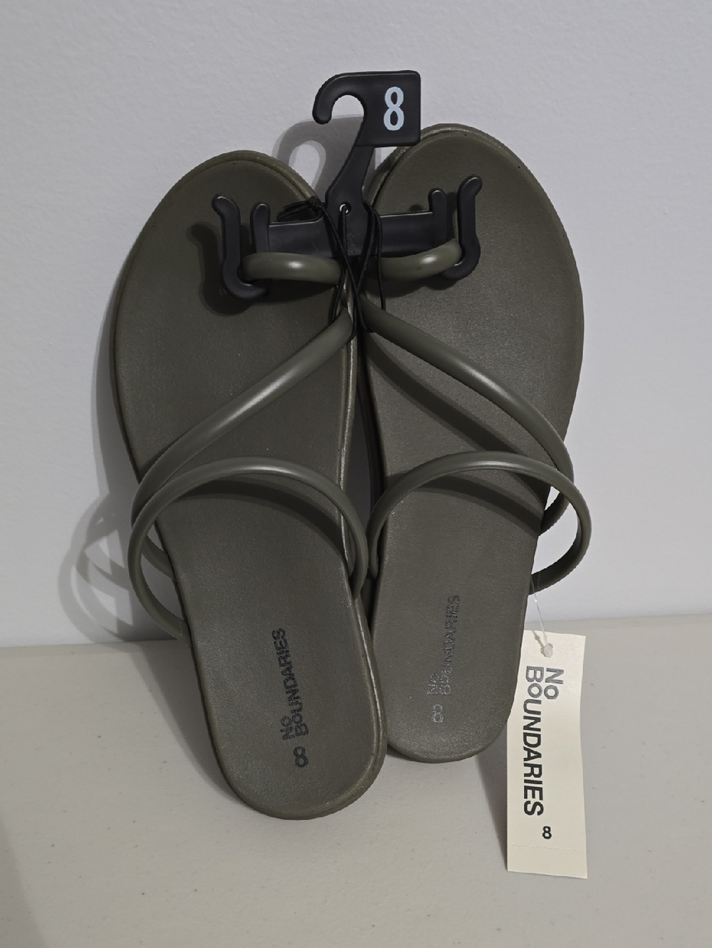 🆕️ No Boundaries Olive Green Double-Strap Women's Sandal
